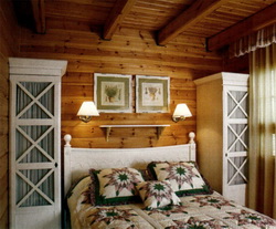 Финский домик из клееного соснового бруса - спальня