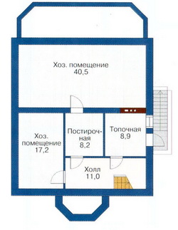 Проект №50 - план цокольного этажа