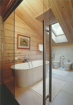 Деревянный коттедж - ванная