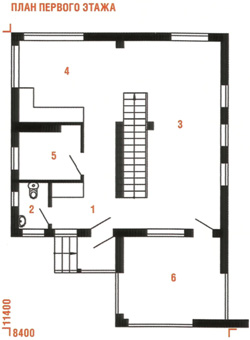 Проект дома №13 - план цокольного этажа
