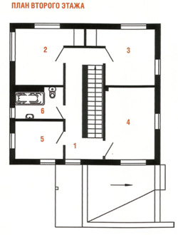 Проект дома №13 - план первого этажа