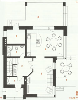 Проект дома №26 - план цокольного этажа