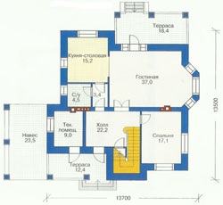 Проект дома №28 - план цокольного этажа