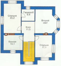 Проект дома №28 - план первого этажа