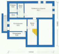 Проект дома №29 - план цокольного этажа