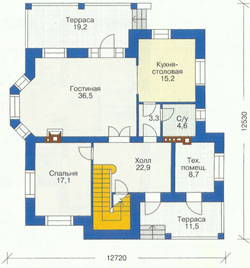 Проект дома №31 - план цокольного этажа